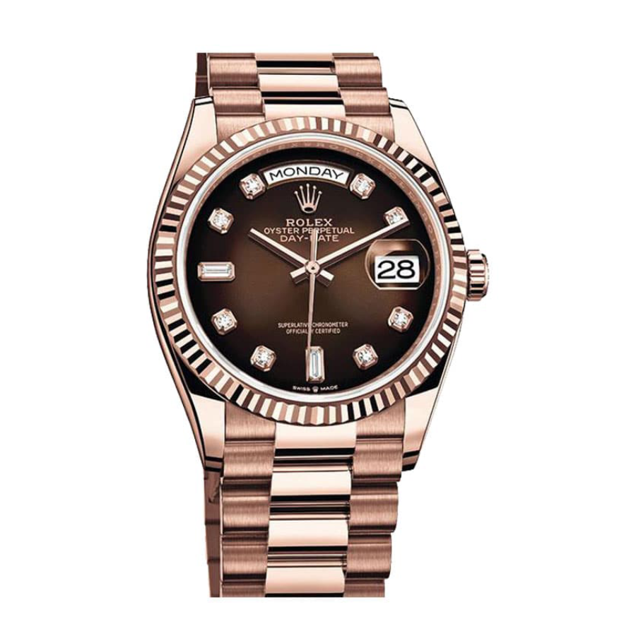 Rolex Day-Date 128235-0037 Brown Ombre Dial Replica - Image 2