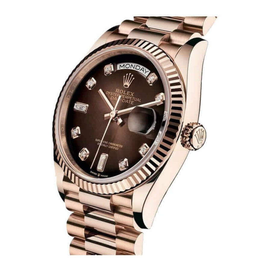 Rolex Day-Date 128235-0037 Brown Ombre Dial Replica - Image 3