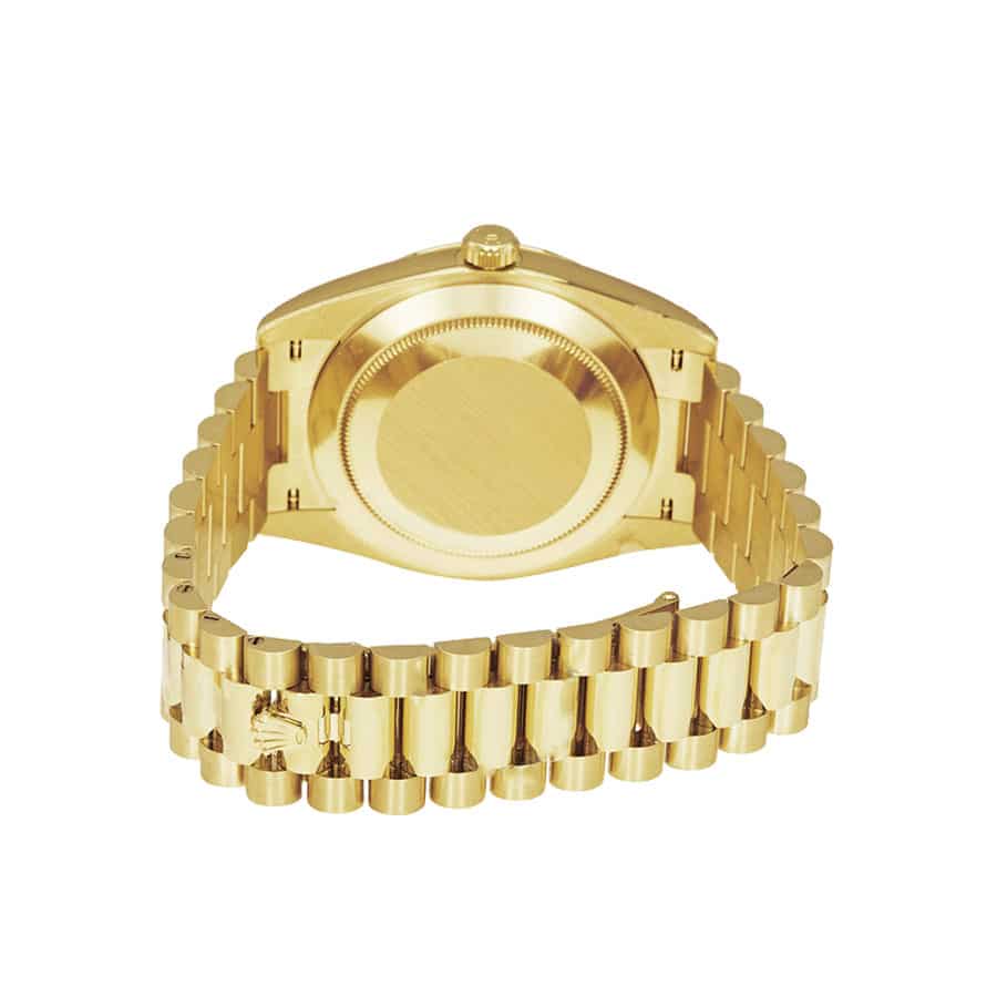 Rolex Day-Date 228398TBR Yellow Gold & Diamonds Black Dial Replica - Image 4