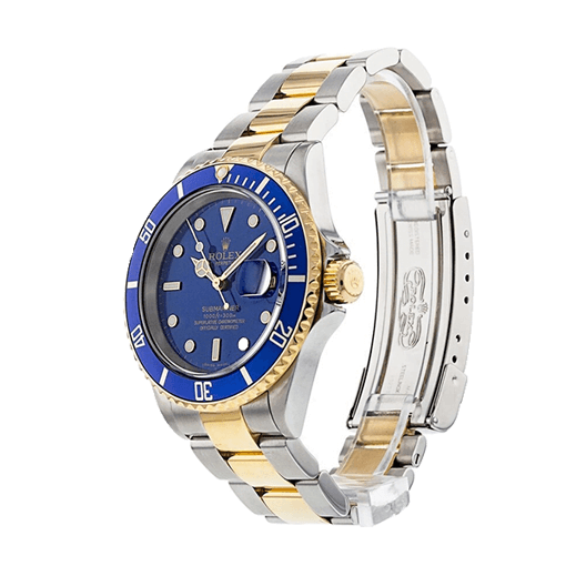 Rolex Submariner Date Two Tone Blue Dial 16613 Replica - Image 2